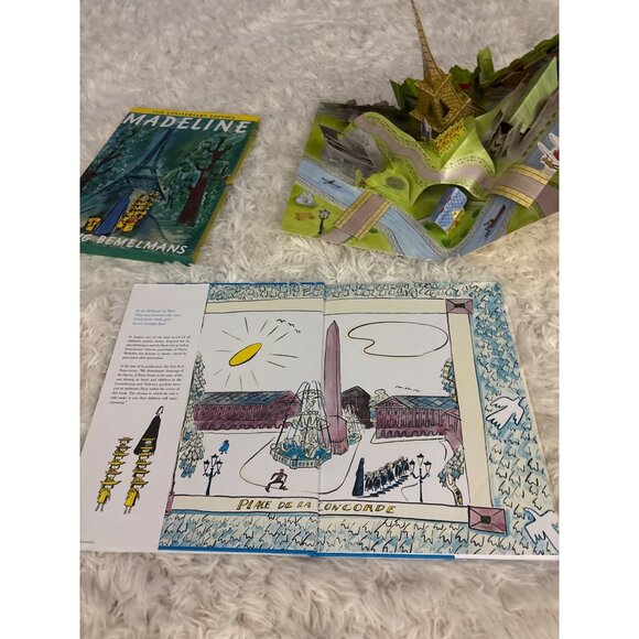 Madeline 75th Anniversary Edition Book By Ludwig Bemelmans With Pop-Up Paris Sce - Picture 6 of 16